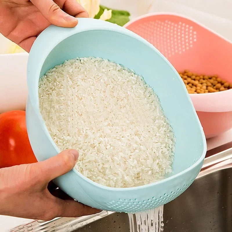 1 Piece of Rice Drainage Basket Rice Filter Fruit and Vegetable Drainage Sieve Kitchen Supplies Small Tools Multi-purpose