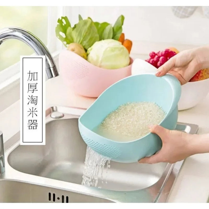 1 Piece of Rice Drainage Basket Rice Filter Fruit and Vegetable Drainage Sieve Kitchen Supplies Small Tools Multi-purpose