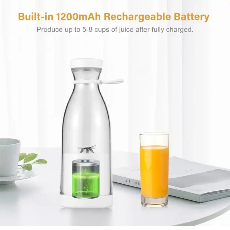 380ml  personal fresh fruit blenders cup rechargeable mini juice bottles usb juicers smoothie portable blender