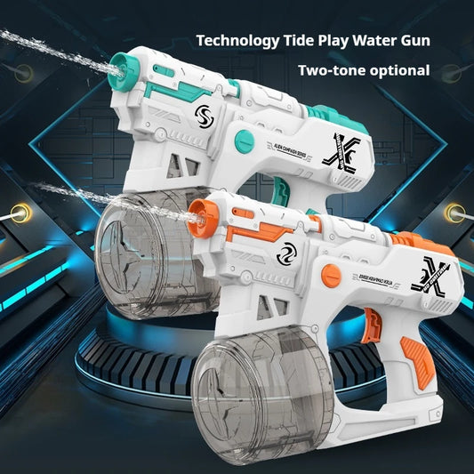 Electric Water Gun Kids Toy Full Automatic Water Soaker Large Capacity Shooting Blaster Children Gift Party Beach Outdoor Games