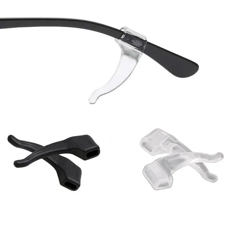 20/100pcs Silicone Anti-slip Ear Hook for Glasses Elastic Grip Temple Tip Stoppers Holder Eyeglasses Eyewear Retainer Holders