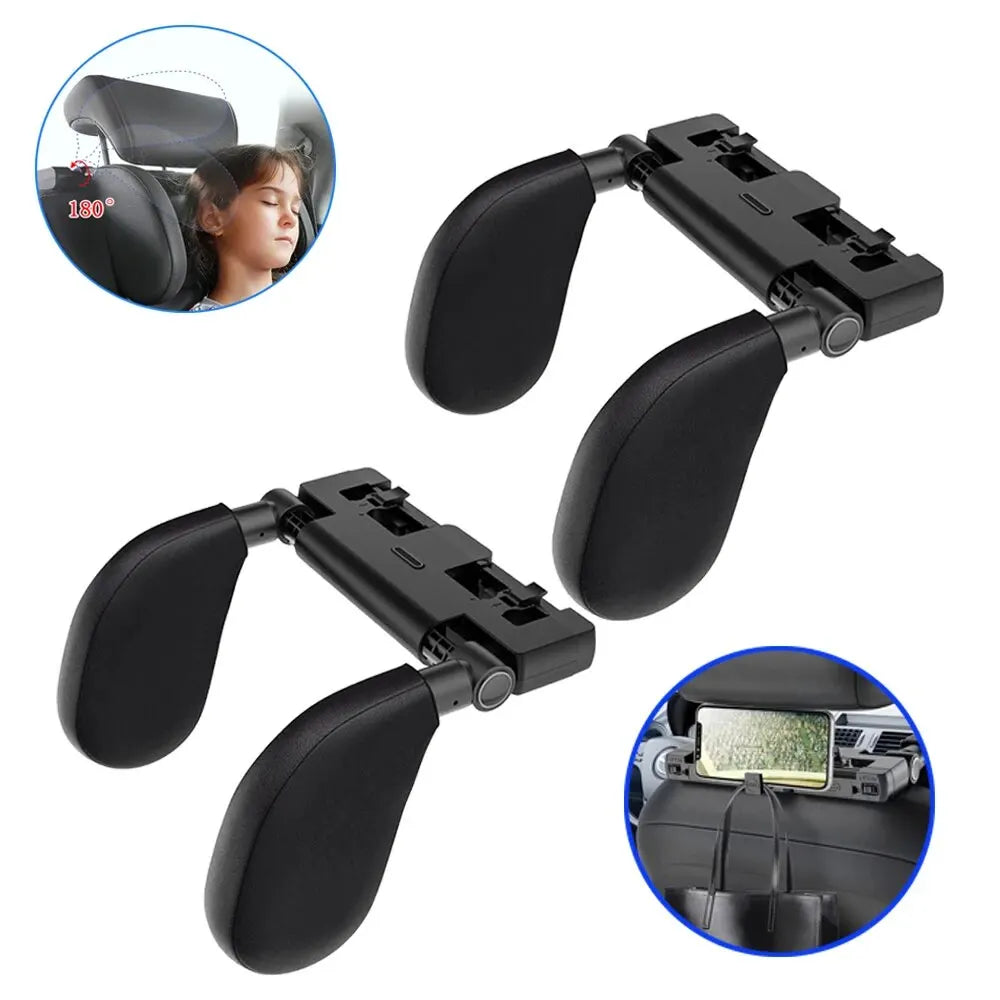 1pcs Car Seat Headrest Pillow Travel Rest Sleeping Headrest Support Solution Car Accessories Interior U Shaped Pillow For Kids