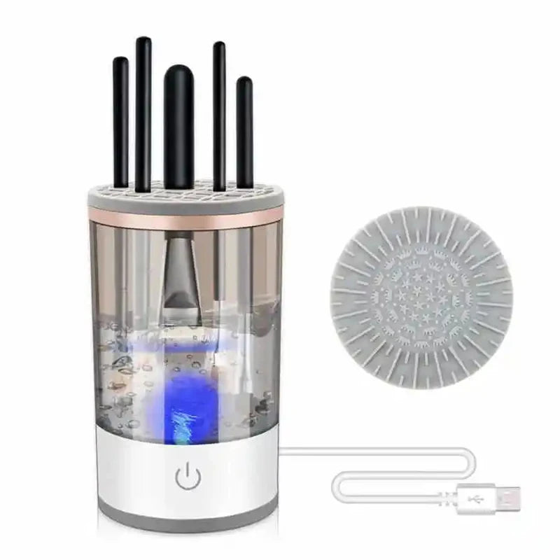 Automatic Electric Makeup Brush Cleaner 3 In 1 Portable Women Eye Shadow Brush Holder Stand Tool And Dryer Beauty Makeup Tools