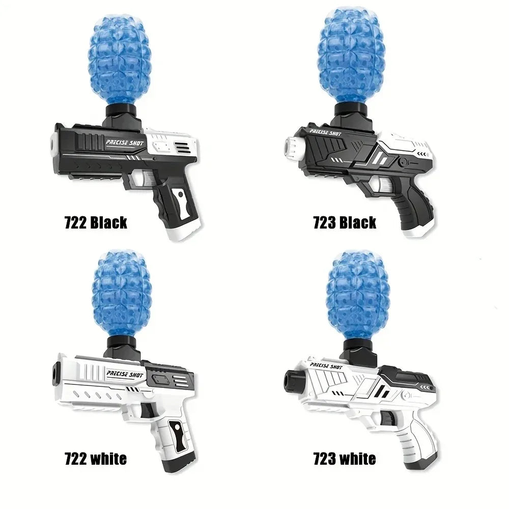 Manual Gel Ball Blaster, Soft Bullet Foam Blasters Toy Gun, Splat Gun Cool Gift(Black And White)